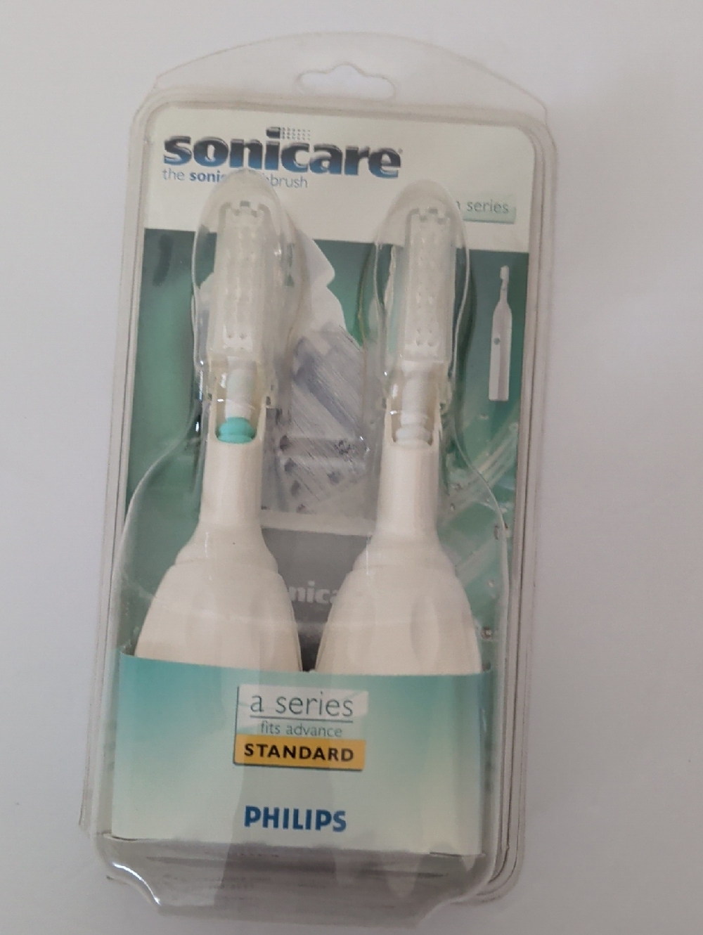 Philips Sonicare Advance A4000 Model White Toothbrush Heads - White (2 Pack)